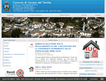 Tablet Screenshot of comune.cavaso.tv.it